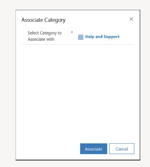 Associate category screenshot